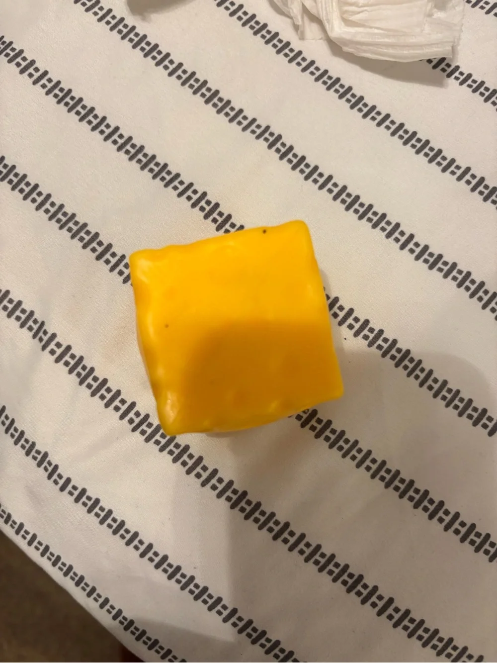 Yellow Sensory Squeak Cheese Toy for Kids